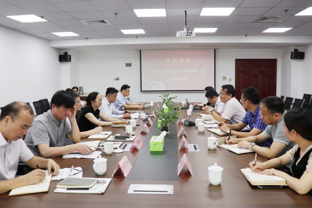 寧波國家高新區黨工委書記、管委會主任黃利琴一行蒞臨公司調研指導