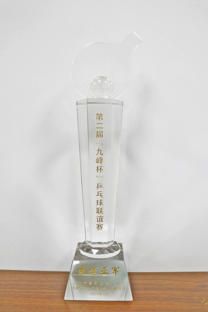 公司榮獲高新區建協“九峰杯”乒乓球聯誼賽團體亞軍